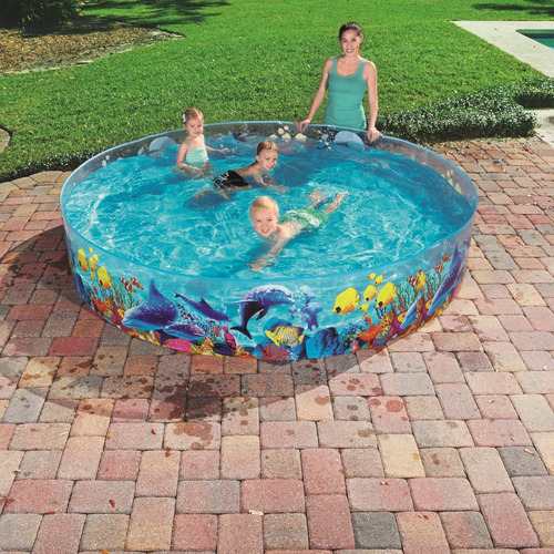 Piscina Plástica Rígida Bestway P/ Niños 2.44mx46cm Redonda.