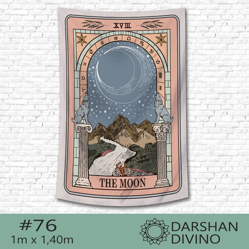 Imagen 3 de 10 de Tapiz Lona Tarot Cartas 1mx1,40m Nuevas!! Darshan Divino