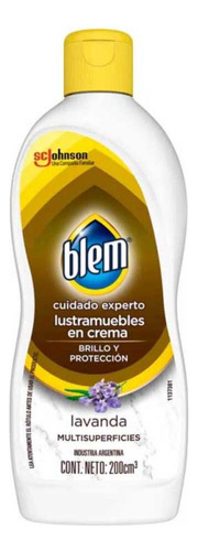 Blem Lustramuebles En Crema Lavanda 200 Ml