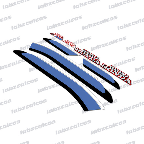 Kit Calcos Honda Hero Splendor 100 Moto Roja