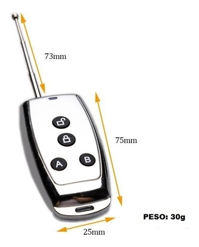 Imagem 2 de 7 de Kit Com 2 Controles Remotos Para Fechadura Digital Primebras