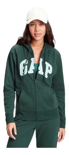 Sudadera Mujer Gap Con Gorro Y Cierre