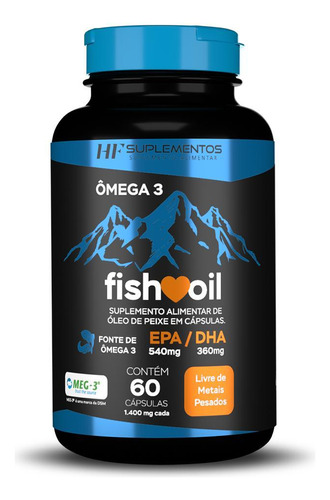 Omega 3 Fish Oil Meg 3 60 Cps Hf Suplementos