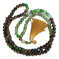 Comprar Japa Mala Rosario Budista Ojo De Tigre  Agata Limon 