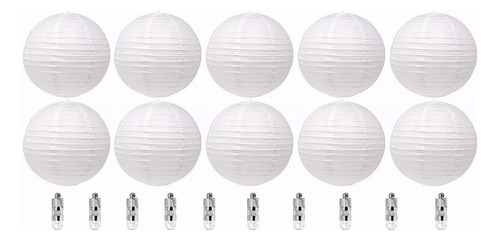 Farol De Papel Blanco Chino, Linternas De Papel Redondas Dec