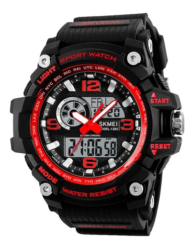 Reloj pulsera Skmei 1283 de cuerpo color negro anal gico digital