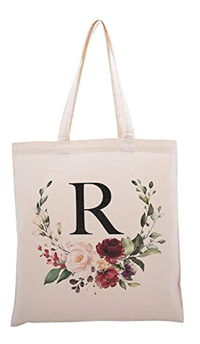 Bolso Con Iniciales Florales Para Eventos, Despedidas