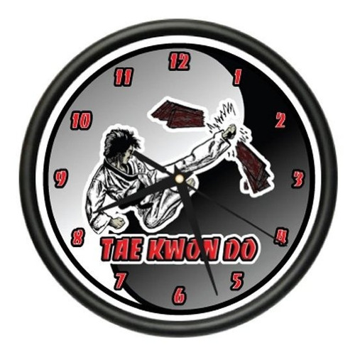 Taekwondo Reloj De Pared De Artes Marciales Regalo Cinturón 