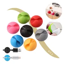 Comprar Set X6 Organizador De Cables Clips Adhesivos Separadores