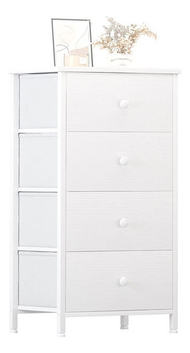 Kai-road Comoda Blanca Para Dormitorio, Comoda De 4 Cajones 