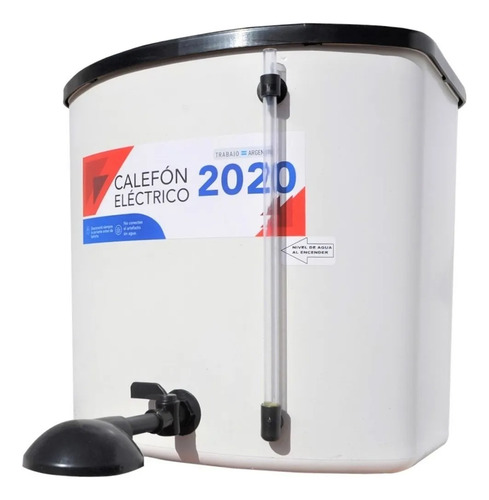 Ducha Electrico Calefon Con Cable 20 Litros Pvc Completo Blanco 1.2 Kw