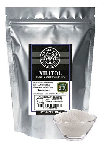 Xilitol Endulzante Natural X500g - g a $54