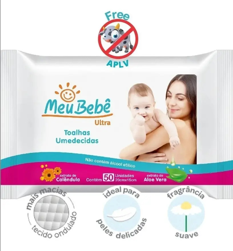 Toalha Umedecida Meu Bebê Ultra 1x50 Folhas
