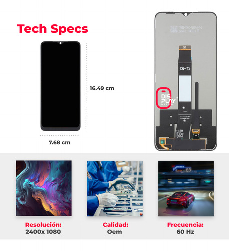 Pantalla Lcd Para Xiaomi Redmi A1 A1 Plus A2 A2 Plus Oem