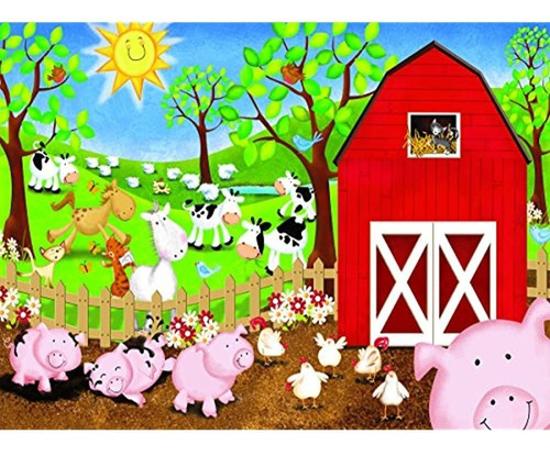 Animal Farm 63 Pc Jigsaw Puzzle Farm Theme De Sunsout 