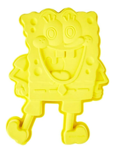 Molde De Silicón Multiusos Diseño Bob Esponja Nickeodeon Gde