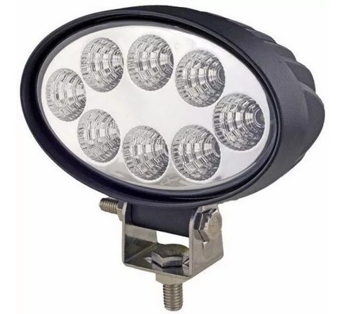 Faro Ovalado Auxiliar 8 Led 24w Tractor Agro Vial Mod. 511