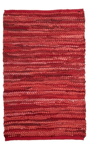 Alfombra Cuero Roja 60 X 90 Cm