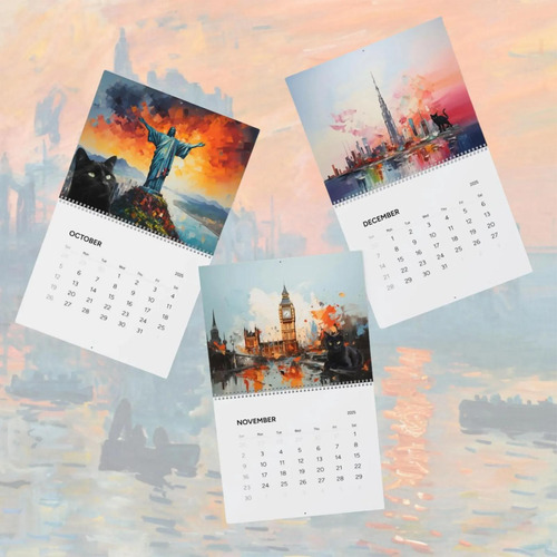 Calendario 2025 Calendario De Pared Colgante Calendario Mens