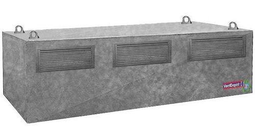 Campana Extractora Aire Galvanizada, Mxfbh-0756, 64x24x36 ,