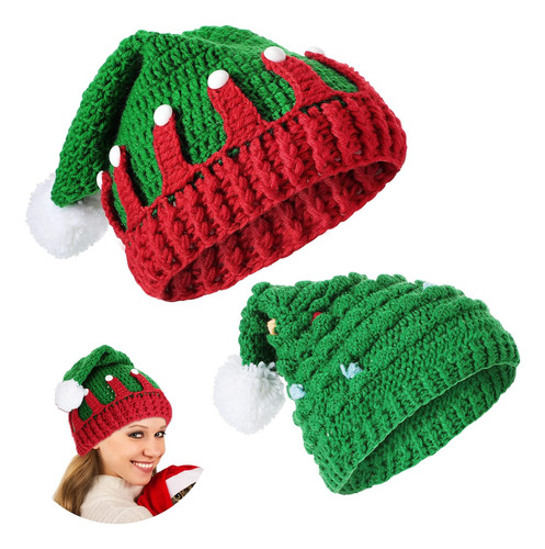 Gorro De Punto De Navidad Unisex Sumind 2 Piece