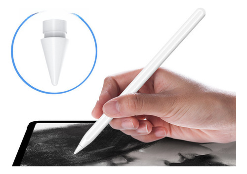 Punta Plateada Activa De Lápiz Para Apple, Nib Blanco 40