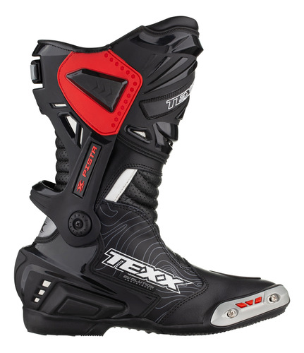 Bota Texx Pista Preta E Cinza 43