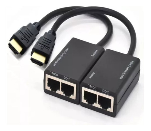 Extensor De Señal Hdmi A Rj45 De Cable 30mts