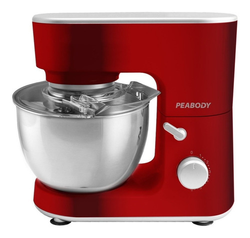 Imagen 3 de 10 de Batidora de pie Peabody PE-BM101 roja 220 V