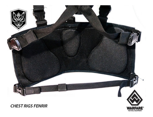 Colete Chest Rigs Fenrir Warfare Plataforma De Torax - Preto