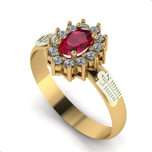 Anel De Formatura Oval Ouro 18k Esmeralda Natural E Emblemas