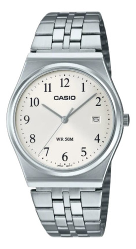 Reloj Casio Hombre Mtp-b145d-7bvdf/ Analógico Fecha/plateado