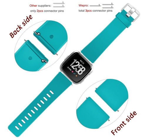 Imagen 6 de 8 de 3 Mallas De Reloj Fitbit Versa 1 O 2 Talle Small Peq.