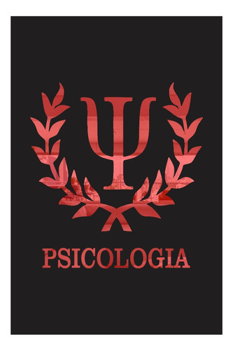 Quadro Decorativo Curso Psicologia Mdf Acrílico Espelhado Vermelho