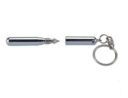 Llavero Pequeño De Metal Con Bolígrafo Telescópico De Acero