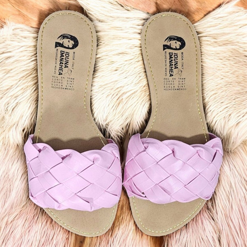 Sandalia Iduna Trenza Lisa Moda Elegante Y Casual Para Dama