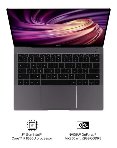 Imagen 2 de 5 de Huawei Matebook Pro X 13.9 Laptop 2019 I7