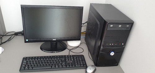 Pc 4gb Hd 500gb + Teclado Mouse E Monitor