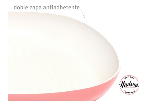 Imagen 4 de 9 de Bifera Antiadherente Ceramico Hudson 26 Cm Plancha Vintage