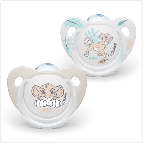 Chupete Nuk Disney Rey León 0 A 6 Meses - Set De 2 Unidades