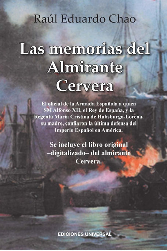 Libro Las Memorias Del Almirante Cervera (spanish Editi Lhs1