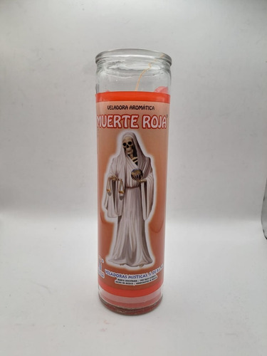 Veladora Santa Muerte Roja  Para El Amor Ritualizada 