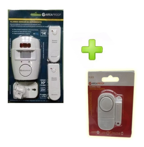 Combo Alarma Domiciliaria + Alarma De Puerta O Ventana