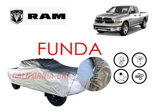 Funda Cubierta Lona Cubre Dodge Ram Doble Cabina 2009-2010