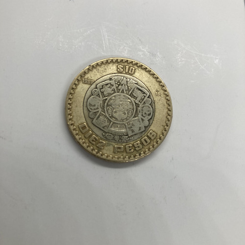 Moneda De 10 Pesos 1998 C/error De Acuñacion Única Con Envio (Usado)