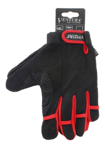 Guantes P/bicicleta,largos Ventura Gel-xl Rojo/azul/gris-952