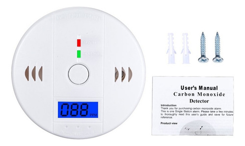 Detector De Monóxido Carbono Sensor Alarme