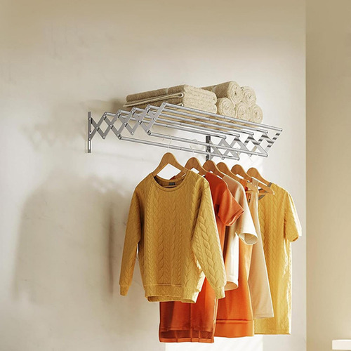 Tendedero De Ropa, Perchero Plegable, 7 Varillas De 80cm