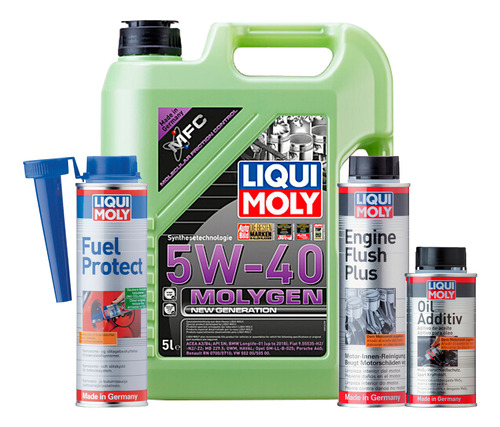 Kit 5w40 Molygen Oil Additiv Liqui Moly + Obsequio