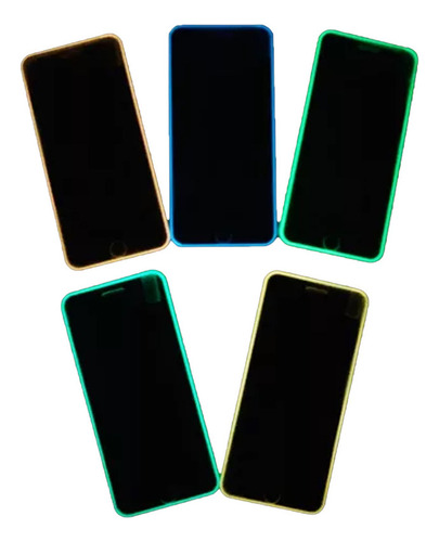 10 Vidrio Templado Protector Neon iPhone 11 Pro Max